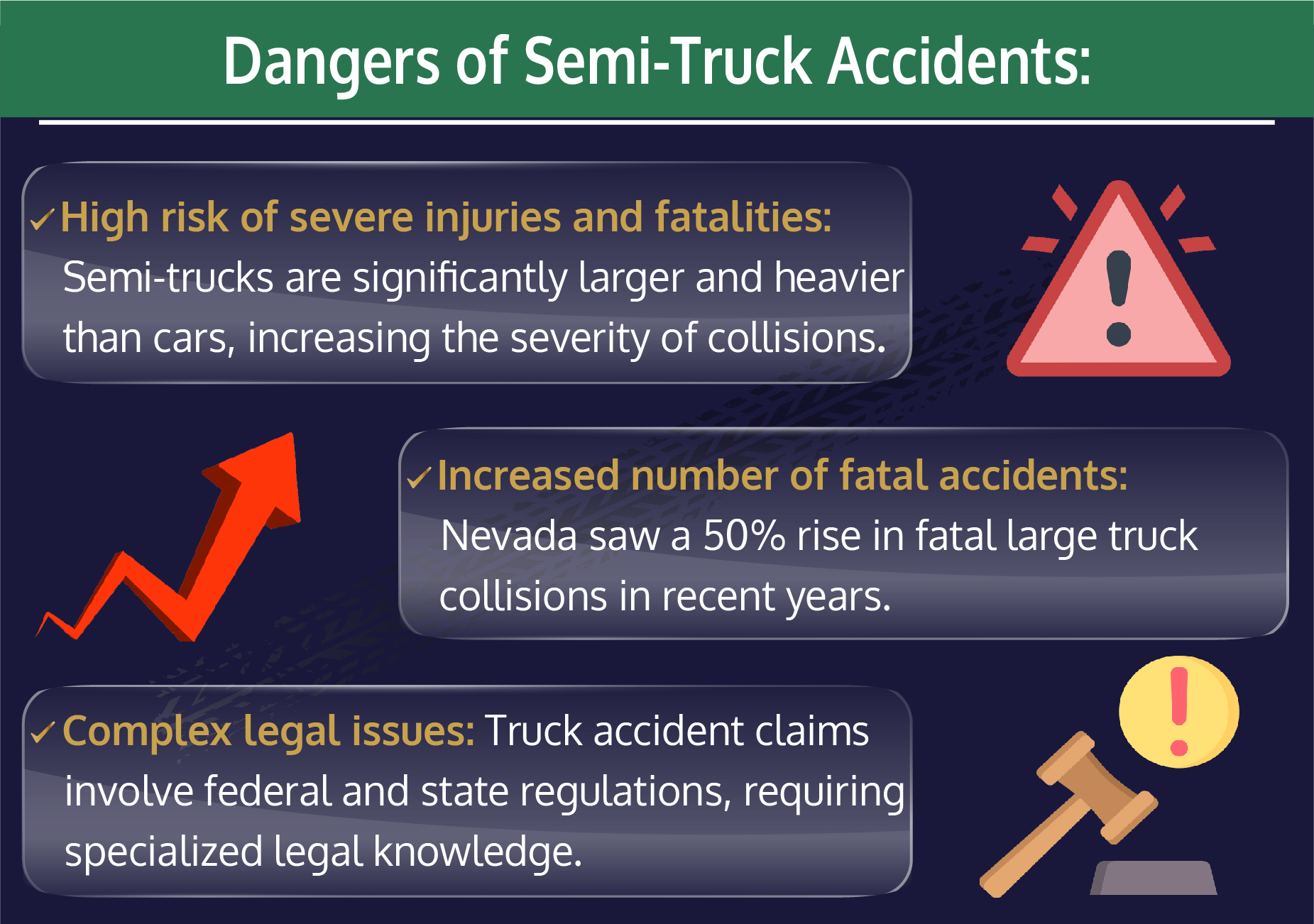 Semi truck accident dangers